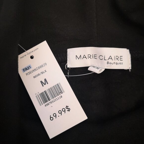 NWT Marie Claire Ladies Black Cowl Neck Long Sleeves Fleece Lined Top - Picture 5 of 11